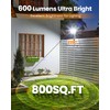 Thumok Clip On Solar Lights Outdoor with Motion Sensor -
