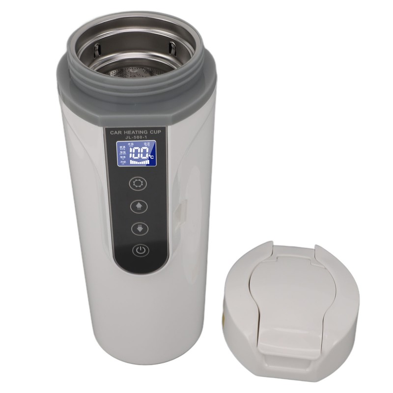 500ml Intelligent Screen Display Car Electric Kettle Car Electric Hot