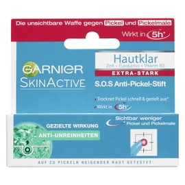 Garnier S.O.S Anti-Pimple Stick, Targeted Facial Cleansing & Control of Pimples, Instantly, Anti-Bacterial, Dermatologically Tested, Skin Clear, Pack of 3 x 10 ml
