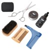 7PCS/Set Portable Men Beard Styling Shaping Cream Oil Brush Comb