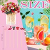 120 PCS Cocktail Picks Bamboo Toothpicks Pineapple Flamingo Beach Cactus
