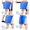 Atsuwell Extra Large Hip Ice Pack Wrap, Reusable Gel Ice