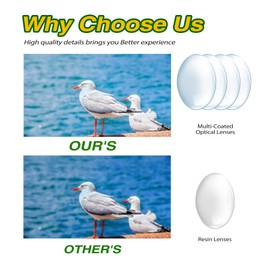 Binoculars for Kids, Kids Binoculars for 3-13 Years Boys and Girls Toys Gifts Optics Shockproof Toy Binoculars for Bird Watching, Educational Insights, Camping, Science, Detective