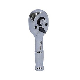 BRILLIANT TOOLS BT020999 1/4 Inch Mini Reversible Ratchet with Metal Handle, 100 Teeth [Powered by KS Tools]