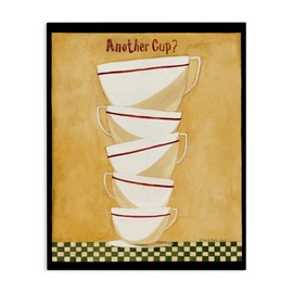 Stupell Industries Stacked Mug Collection Canvas Wall Art Design by Dan DiPaolo