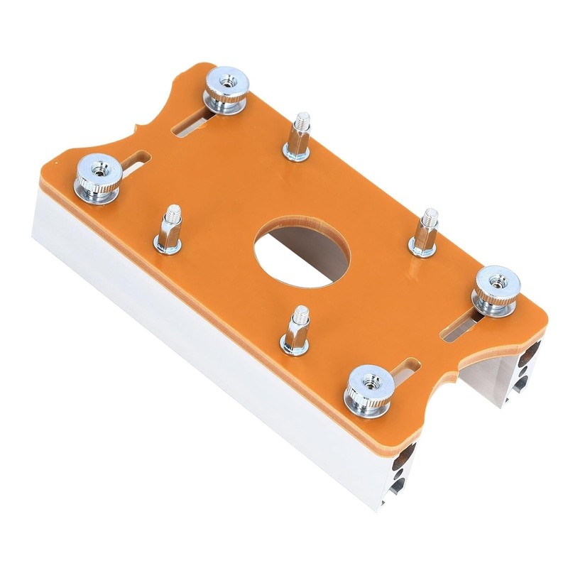 Router Table Insert Plate, Multi-Functional Slotted Plate, Adjustable Base, Aluminum