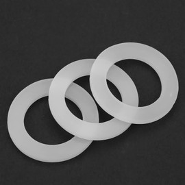 White O Ring Sealing Washers, 12 Pieces Silicone Gaskets for Pipe, Water Tap, Sprayer Connection to Prevent Leakage (1 inch)