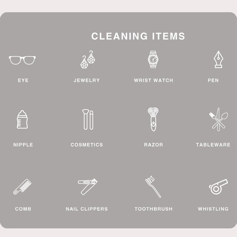 Jewelry Cleansing Machine High Frequency Vibration Remove Dirts Eyeglasses Mouth
