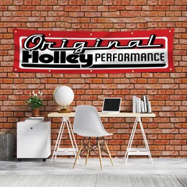 Holley Flag 2x8ft Original Performance Banner for Garage Room Man Cave