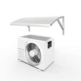 35.4in Air Conditioner Cover for Outside Units AC Compressor Awning, Outdoor Mini Split Cover Condenser Sun Shade, Patio Awning Canopy UV Rain Snow Protection Sheet, Heat Pump Unit Shade