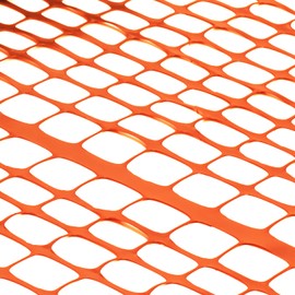 Sunnyglade 4 X100 Ft Outdoor Snow Fence Plastic Safety Temporary Garden Netting for Poultry,Rabbits, Chicken, Dogs（Orange）