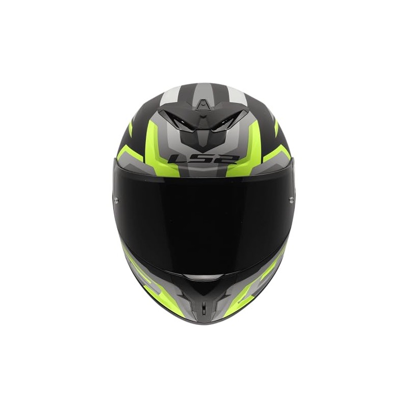 LS2, Integral Motorcycle Helmet RAPID III HYPER Black HV Yellow,