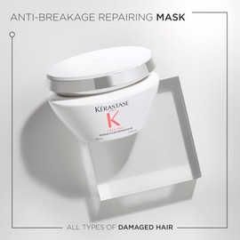 Kerastase Premiere Anti-Breakage Mask - For Breakage & Damaged Hair, Repairs Bonds & Removes Calcium Build-Up, With Glycine and Peptides, 7x Smoother Hair, 6.8 Fl Oz