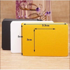 50 Pcs Hair Clip Display Cards - Hair Bow and Hairpin Packaging Cards in Kraft Cardboard for Hair Accessories