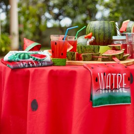 Bencailor 6 Pcs Watermelon Kitchen Towels Gnome Absorbent Hand Towels Watermelon Tea Towels Dish Cloths Decorative Dishcloth for Christmas Kitchen Cooking Home Cleaning, 16 x 24 Inches