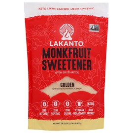 Monk Fruit Sweetener All Natural Sugar Substitute, Golden, 28.22 Ounce (Pack of 2)
