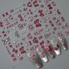 5D Embossed Nail Stickers for Nail Art - Self-Adhesive Floral
