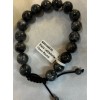 Unbranded Adjustable Black Labradorite Bracelet 10 Mm Round