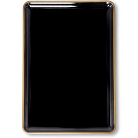 Lacquered Plodaku Business Card Tray (Stamp Bason), Black Border, Small, Use