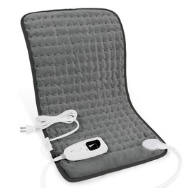 Heating Pad-Electric Heating Pads for Back,Neck,Abdomen,Moist Heated Pad for Shoulder,Knee,Hot Pad for Arms and Legs,Dry&Moist Heat & Auto Shut Off(Charcoal Gray, 12''×24')