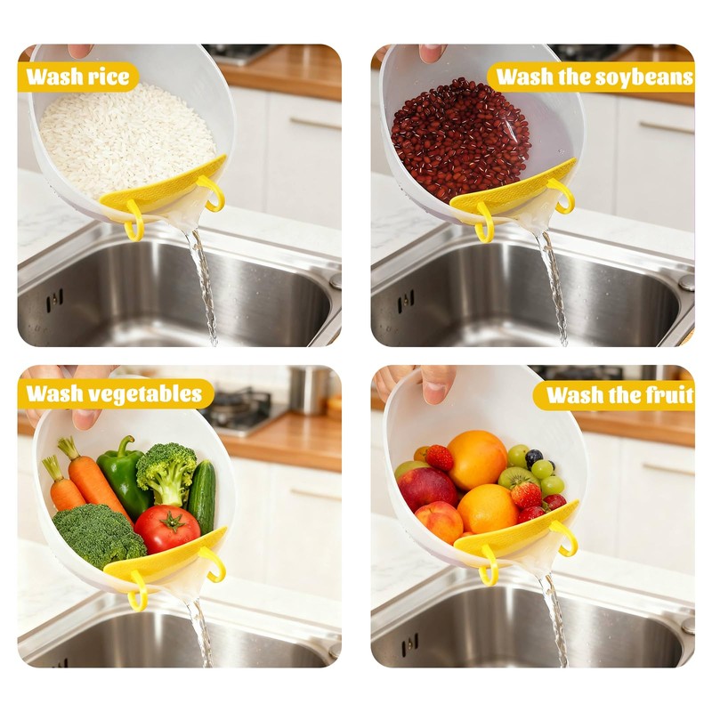 Rice Strainers and Colanders for Kitchen,Fine Mesh Strainer,Rice Washer