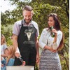 MoonWorks® BBQ Apron for Men with Saying "Hier grillt der