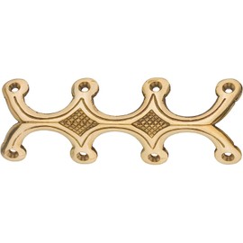 Cast Brass Quadruple Leg Trunk Edge Clamp | Furniture Hardware for Antique Trunks, Boxes, Chests | TKC-24