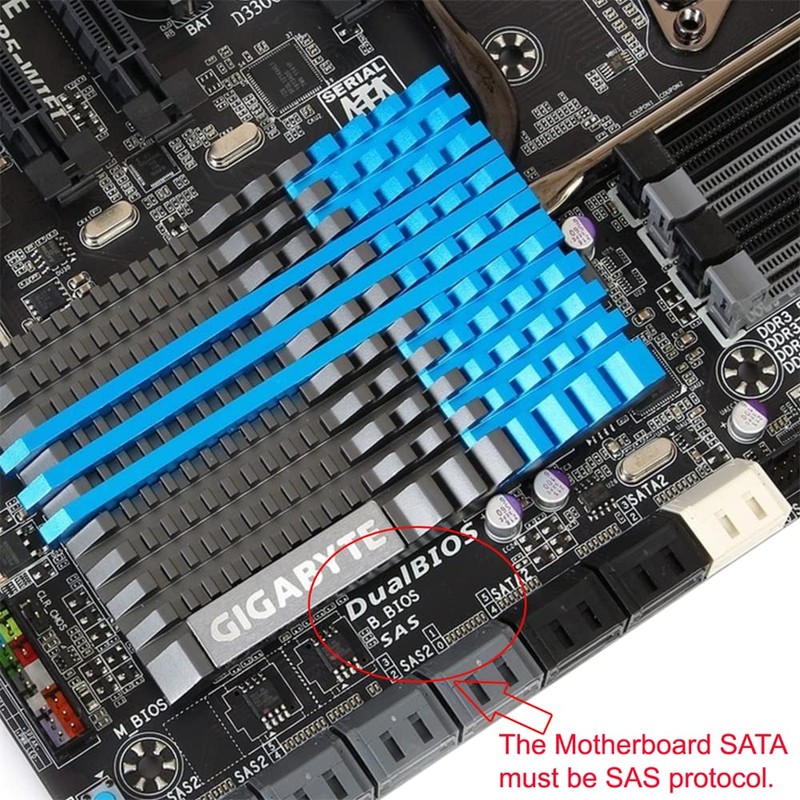 chenyang SAS to SATA Adapter SFF-8482 29Pin SAS Hard Disk