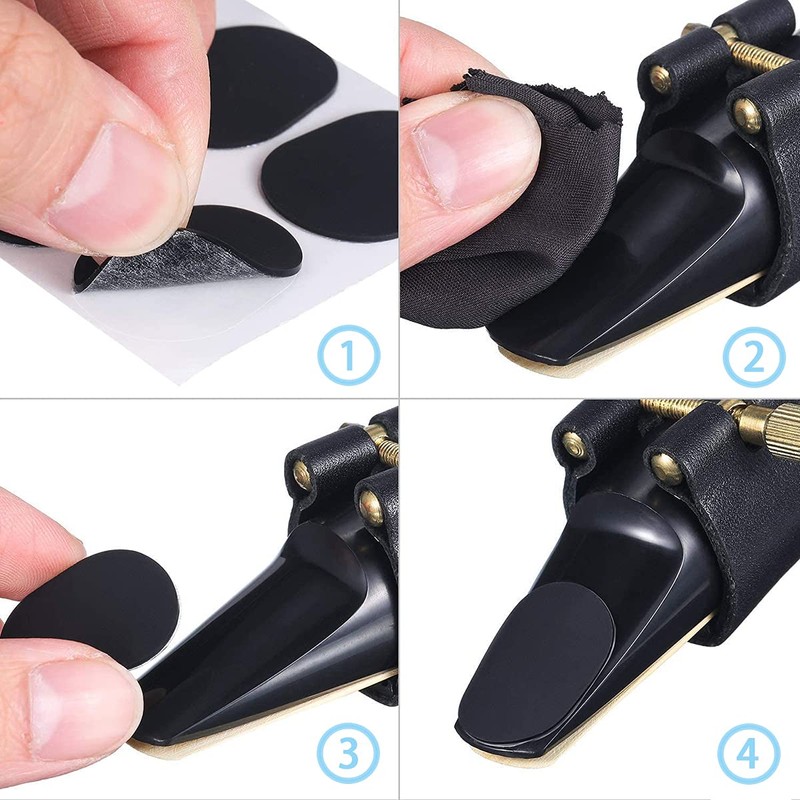 YFFSFDC Mouthpiece Patch, Saxophone Mouthpiece Cushion, Alto Sax Mouthpiece Pad,
