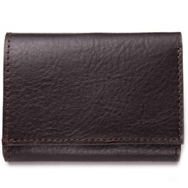 Grand Rois Leather Workshop Small Trifold Wallet, Genuine Leather, Mini Wallet, Coin Purse, Regular Pass Case, Men's, Women's, Travel, dark brown