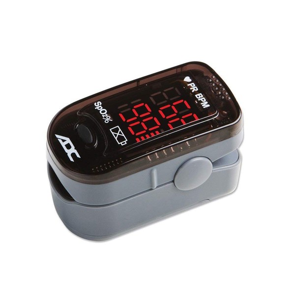 ADC - AD2200 Advantage 2200 Digital Fingertip Pulse Oximeter, Black, Adult,Small