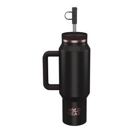 Wyld Gear - Wyld Syde Travel Tumbler 40 oz (1200 ml), Midnight | Hot & Cold | Insulated Bottle with Shatterproof Straw | Suitable for Drink Holders | Leak-proof Thermos Flask | BPA Free