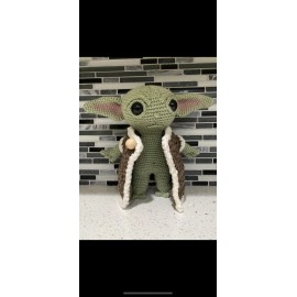 Handmade Baby Yoda amigurumi handmade .