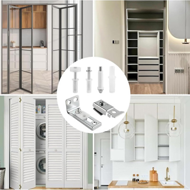 6 Pcs Bifold Door Repair Kit Folding Door Hardware Repair