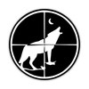 Coyote Hunting Vinyl Decal | 5.5" White on Black |