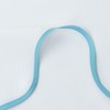 youngseahome White Fabric with Aqua Scalloped Border Shower Curtain,Boho Chic