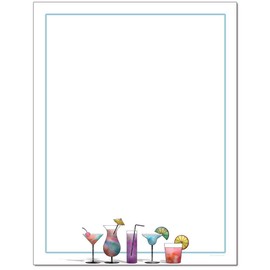 Cocktails Letterhead Laser & Inkjet Printer Paper (100 Sheets)