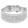 Serijoars Rhinestones Dog Collars, 2" Width Full Sparkly Crystal Diamonds