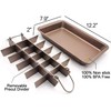 Ailelan Brownie Pan with Dividers, Brownie Pan, Non Stick Brownie