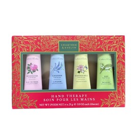 Crabtree & Evelyn | Rosewater, Lavender, Summer Hill & Lily Hand Therapy Set | 0.9 oz X 4