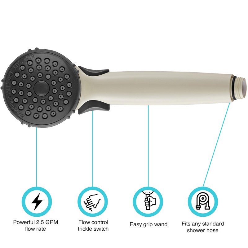 Dura Faucet DF-SA400-BQ RV Hand Held Shower Wand - Water-Saving