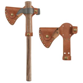 TEAMWILL 1PC Durable Leather Axe Sheath Cover Tool Protect Covers Head Cover for Woodworking