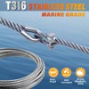 CELYND Stainless Steel Cable for Railing - 25FT 3/16" T316