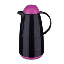 ROTPUNKT 215 CHRISTINE Insulated Jug 1.5 L | Dual Function Screw Cap | BPA Free Healthy Drinking | Made in Germany | Warm + Cold | Black/Electric Bottlepop