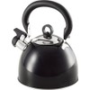 Buckingham Black Colour Coated Stainless Steel Retro Whistling Kettle 2.5