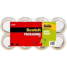 Scotch Heavy Duty Shipping Packaging Tape, 1.88 Inches x 43.7 Yards, 8 Rolls