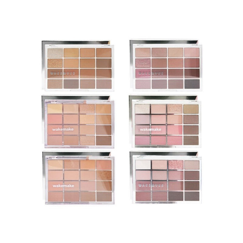 Wakemake Soft Blurring Eye Palette 16 Colors 14g / 웨이크메이크