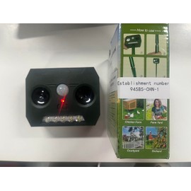 4 Pcs Cat Repellent Outdoor Deer Repellent, Squirrel Deterrent Solar Ultrasonic Animal Repeller with Motion Detection, Waterproof Rabbit Skunk Dog Repeller for Yard Farm Garden