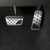 SHENKENUO Silver No Drilling Gas Brake Foot Pedal Cover AT