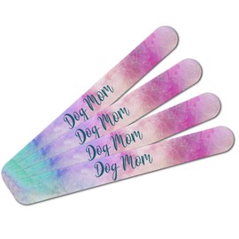 Dog Mom Double-Sided Nail File Emery Board Set 4 Pack